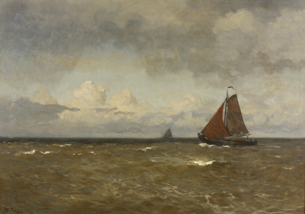 Platbodem op de Zuiderzee